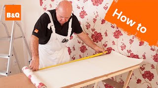 How to hang wallpaper part 3 corners amp obstacles [upl. by Gninnahc]