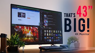 Mega 43 INCH 4K Monitor  All about the SIZE Philips 4K [upl. by Noby240]