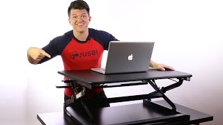 Flexispot SitStand Desk Riser  Unboxing and Review [upl. by Noside737]