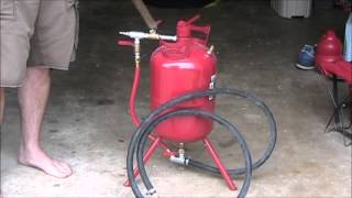 How to use a cheap sand blaster [upl. by Mcfadden]