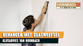 Glasweefselbehang aanbrengen met HORNBACH [upl. by Collin32]