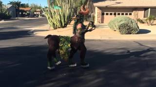 Centaur costume full costume test walk for Blizzcon 2015 [upl. by Sanalda]