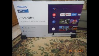 Philips 43 in 4K Ultra HD Android Smart TV Model 43PFL5604F7 [upl. by Yrreiht]