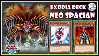 Yugioh Duel Links  Exodia Deck Easy Win Full Draw Combo Neos Spacian  遊戯王デュエルリンクス [upl. by Lilian]