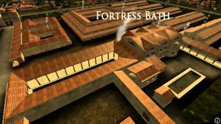 Animation of ancient Roman Fort in Caerleon Wales [upl. by Anilorac]