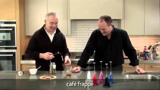 How to make a frappé coffee using an aerolatte milk frother [upl. by Nedloh]