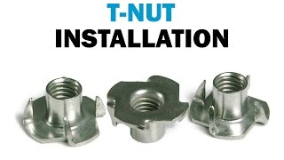 Installing TNuts In Wood  Fasteners101 [upl. by Anaujahs]