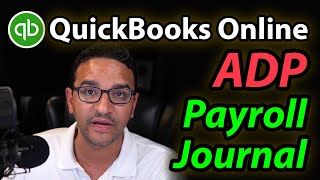 QuickBooks Online Payroll Expenses Journal Entry for ADP [upl. by Basil]