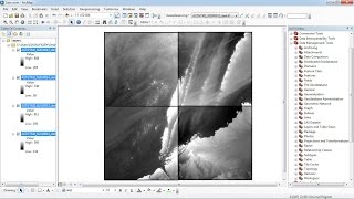 Arcgis  Merge the raster datasets fusionner raster arcgis Mosaic raster dataset ArcGIS [upl. by Estevan]