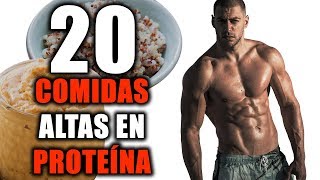 20 COMIDAS ALTAS EN PROTEÍNA [upl. by Rogerson]