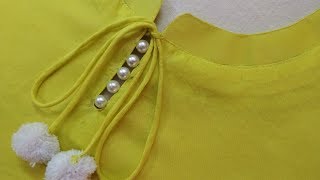 Latest and Easy Neck Design for KurtiSuit Cutting and Stitching [upl. by Irena]