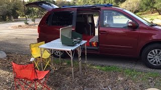 Tour a Converted Minivan Camper [upl. by Sullecram400]