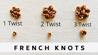 French Knot Tutorial  Easy Tutorial  Afeei  Videos [upl. by Hamon892]