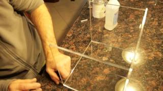 Gluing Plexiglass with Acrylics Glue [upl. by Atteyram]