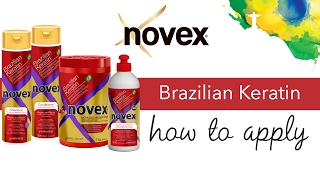 Novex Brazilian Keratin  How to apply [upl. by Keel70]