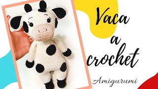 💙 VACA A CROCHET  GANCHILLO AMIGURUMI  paso a paso [upl. by Leonelle526]