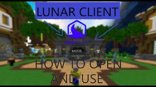 How To Open And Use Lunar Client Settings [upl. by Billat666]