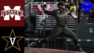 4 Mississippi State v 2 Vanderbilt Highlights Kumar Rocker Complete Game  2021 College Baseball [upl. by Arreik]