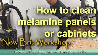 How to clean melamine sheeting or cabinets [upl. by Aleakcim]