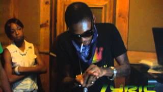 Vybz Kartel exclusive in studio footage [upl. by Odrautse]