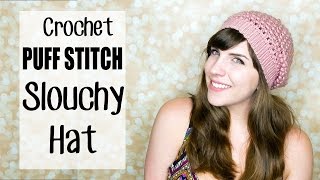 Crochet Puff Stitch Beanie Hat 20 [upl. by Belinda]