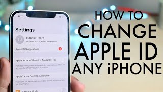 How To Change Apple ID Email On ANY iPhone [upl. by Ayekahs]