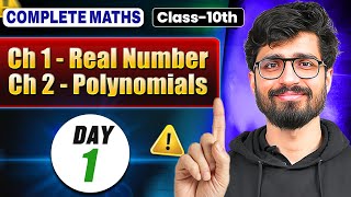 Class 10 Maths  Day 1  Real Numbers amp Polynomials  Class 10  Alakh Pandey  Ritik Sir [upl. by Aihsetel]