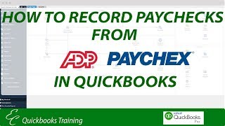 How to record ADP Paychecks in QuickBooks Online [upl. by Farr]