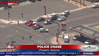 WATCH Crazy Police Chase In Phoenix FNN [upl. by Charil]