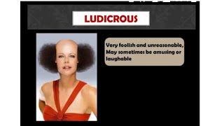 Ludicrous meaning  GRE word with sentences [upl. by Layton]