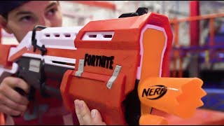 Nerf Fortnite Blasters Battle  Dude Perfect [upl. by Slen]