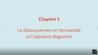 Histoire Tle  le débarquement en Normandie et lopération Bagration  Carte animée [upl. by Nordna76]