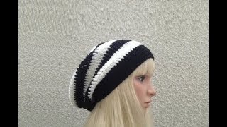 How to Crochet a Slouchy Hat Pattern 121│by ThePatternFamily [upl. by Lladnek]