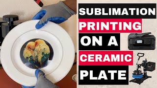 Sublimation Printing on a Ceramic Plate [upl. by Eillib]