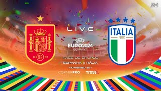 ESPANHA X ITÁLIA  EURO2024  LIVE [upl. by Derian]