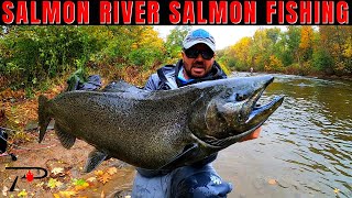 Salmon Fishing New Yorks World Famous Salmon River [upl. by Enibas565]