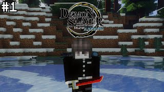 THE BEGINNING Demon Slayer SMP 1  Minecraft 3rd Life Anzhoung [upl. by Yesrej]