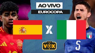 ESPANHA X ITÁLIA  AO VIVO  EUROCOPA 2024  NARRAÇÃO [upl. by Mond502]