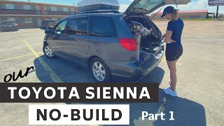 Toyota Sienna Minivan Camper Conversion Tour No Build [upl. by Einnep]