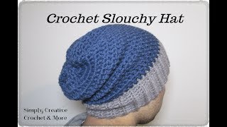 Crochet Slouchy Hat  Chunky  Slouchy [upl. by Henriha]