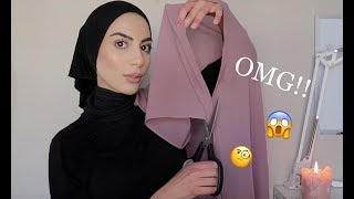 Hijab Tutorial How To Style A Ready Made Hijab  Super Easy [upl. by Tanitansy]