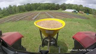 Spreading Fertilizer on Hay Fields [upl. by Nabetse]