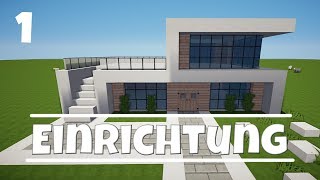 MINECRAFT MODERNES HAUS einrichten TUTORIAL 12 HAUS 121 [upl. by Ferullo604]