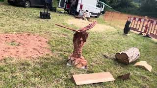 A fabulous range of wooden sculpture at Caerleon festival 2024 [upl. by Lura311]