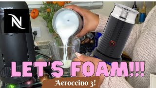 How To Foam Milk With Aeroccino 3 Make Coffee With Foam Tips amp Tricks  Easy Foamed Latte Recipe [upl. by Arraeis670]