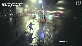 Brixton gun attack captured on CCTV [upl. by Anyel603]