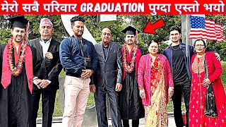 I TOOK MY WHOLE FAMILY FROM NEPAL TO MY AMERICAN GRADUATION IN USA FOR THE FIRST TIME  SURPRISE [upl. by Atalante]