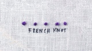 How to do a French Knot [upl. by Ydaf]