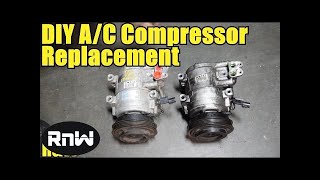 How to Remove and Replace an AC Compressor  High Detail [upl. by Nimra]