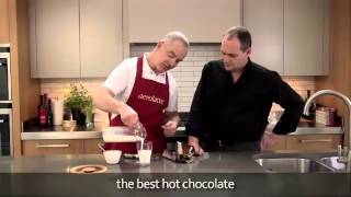 How to make a hot chocolate using an aerolatte milk frother [upl. by Atauqal]